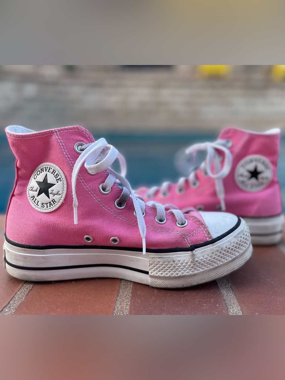 Converse Pink High-Top Canvas Sneakers
